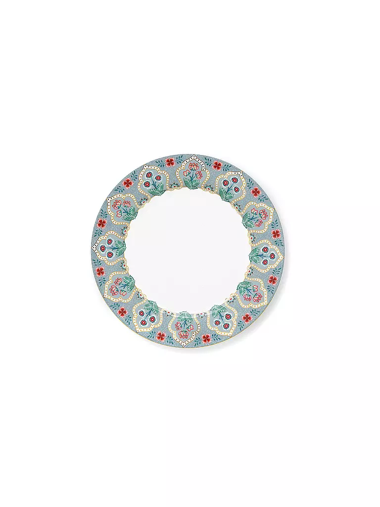 PIP STUDIO Frühstücksteller 21cm FLOWER FESTIVAL Light Blue hellblau