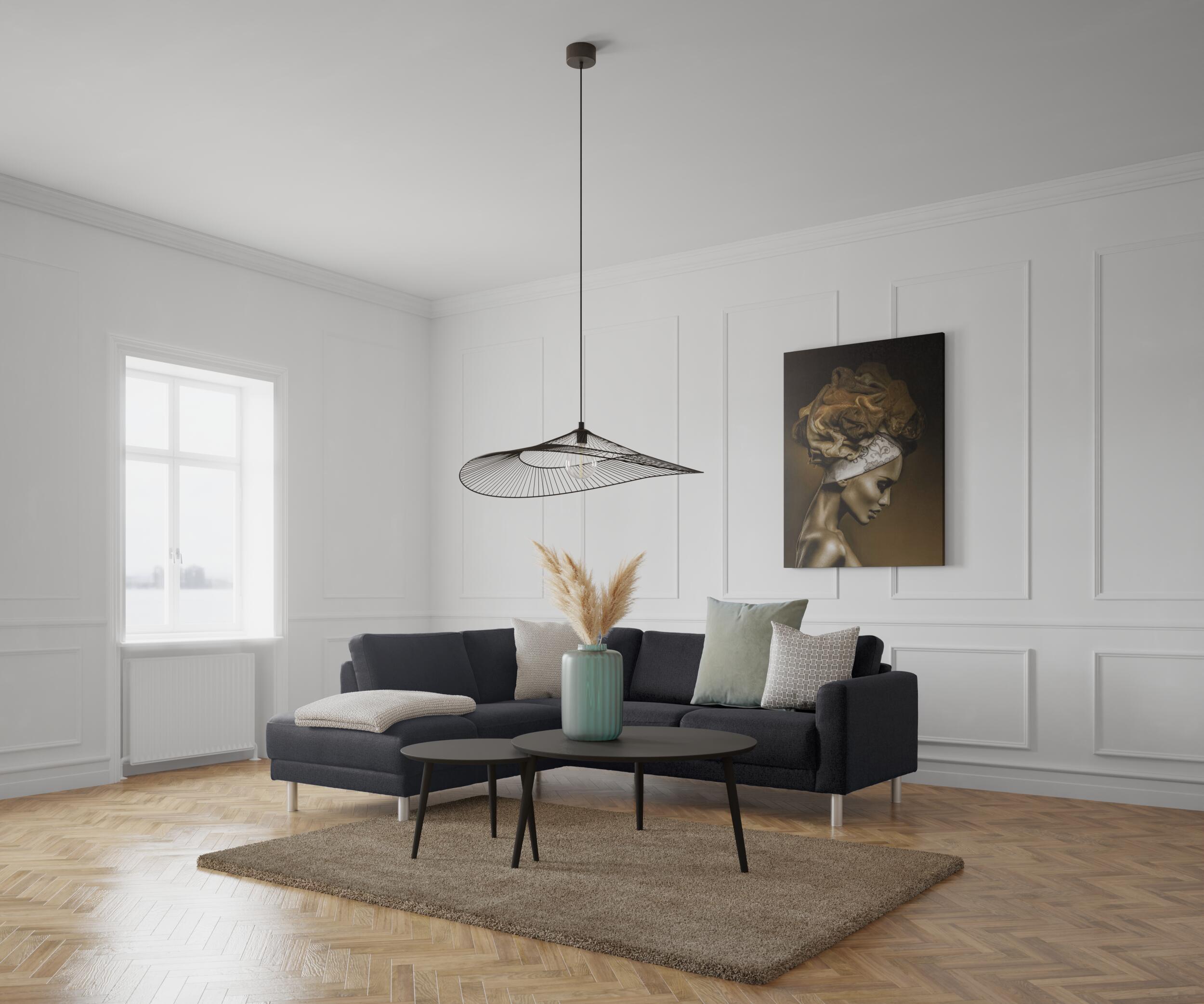 cleveland venstrevendt sofa med pufafslutning