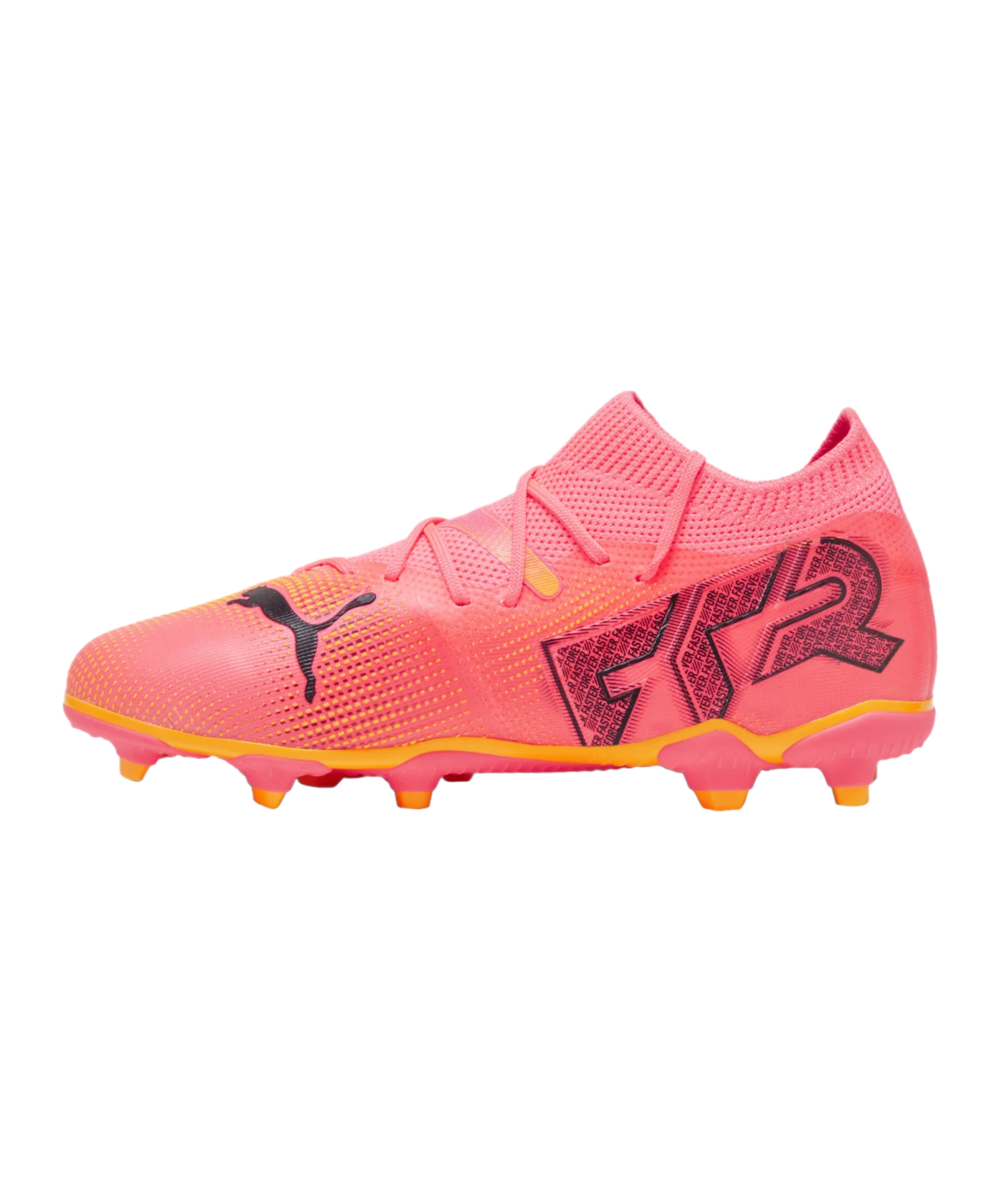 PUMA FUTURE 7 Match FG/AG Jr Kids The Forever Faster Rosa Schwarz F03