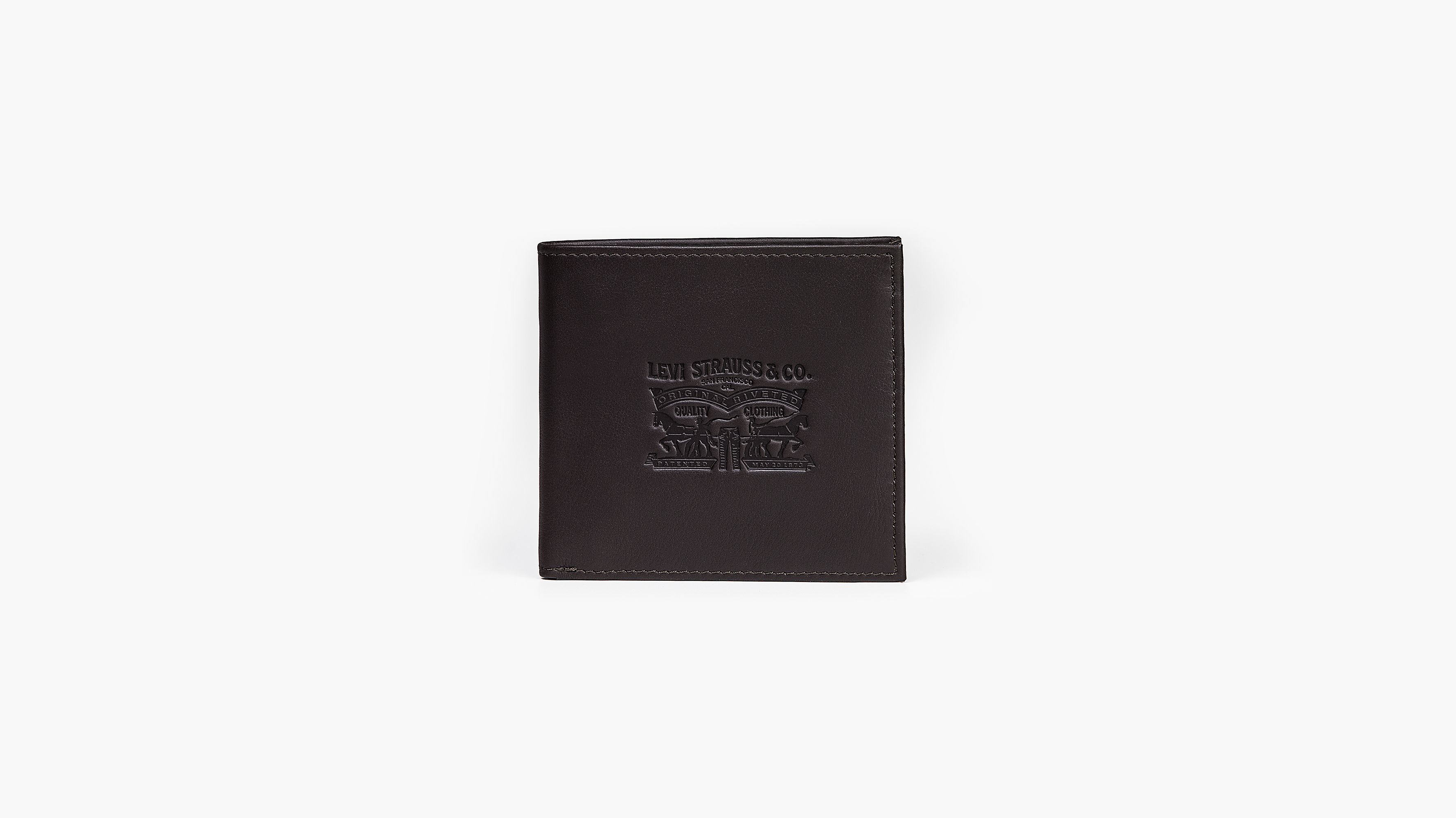 Porte-monnaie vertical Vintage Two Horse - Dark Brown - Marron