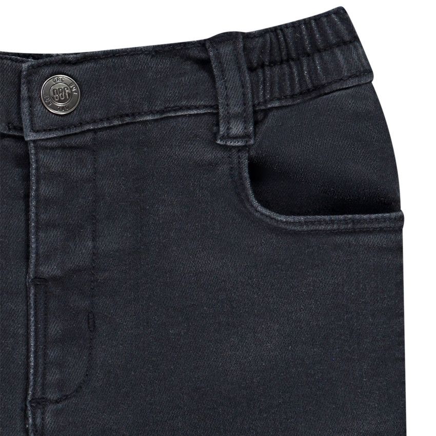 Pantalon denim like overdye uni pour bébé garçon - Gris foncé