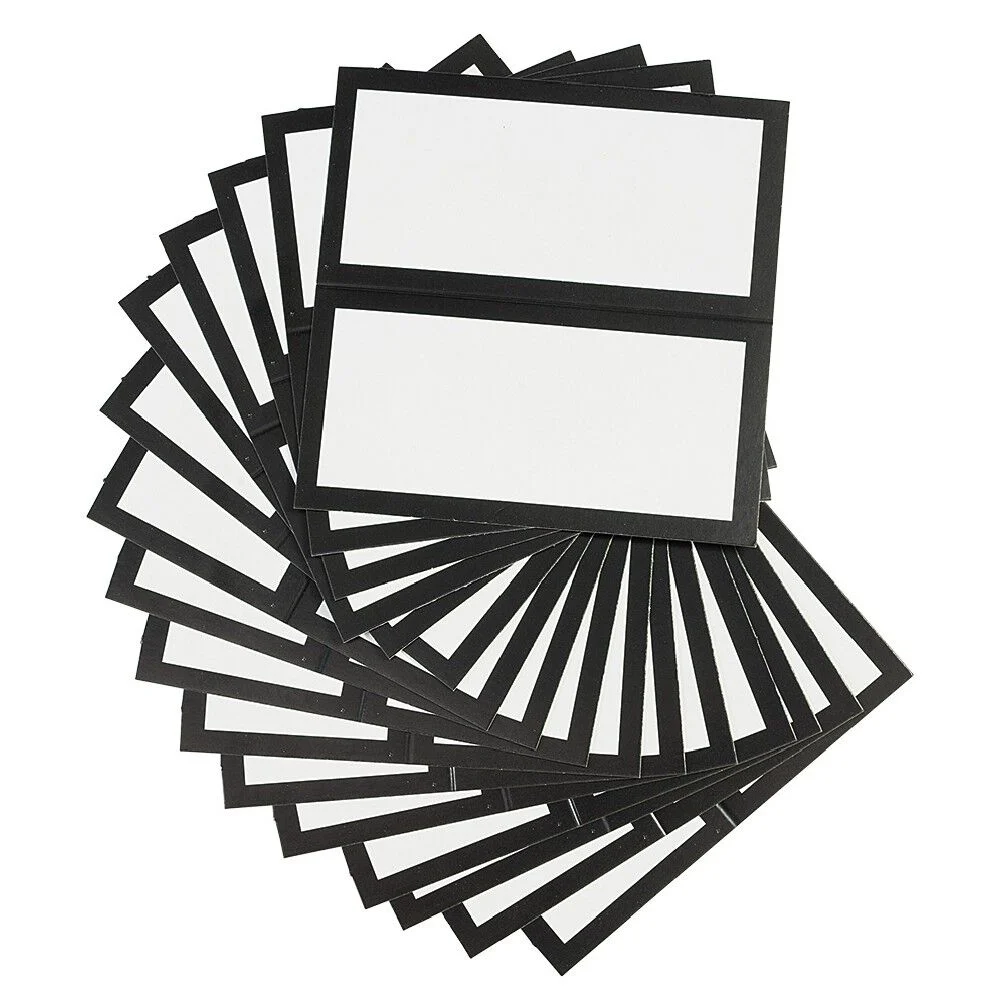 Chevalet marque place x 20 noir et blanc