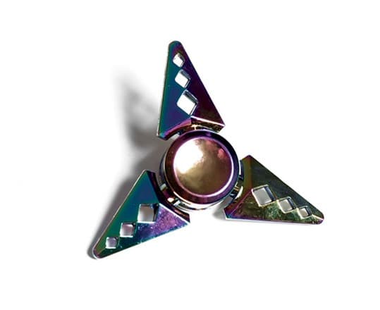 Spinners metal 3-arms flerfarvet