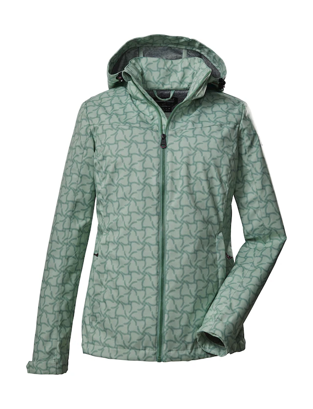 Killtec Softshelljacke »KOS 90 WMN SFTSHLL JCKT« Wasserabweisende, atmungsaktive Softshelljacke mit All Over-Print