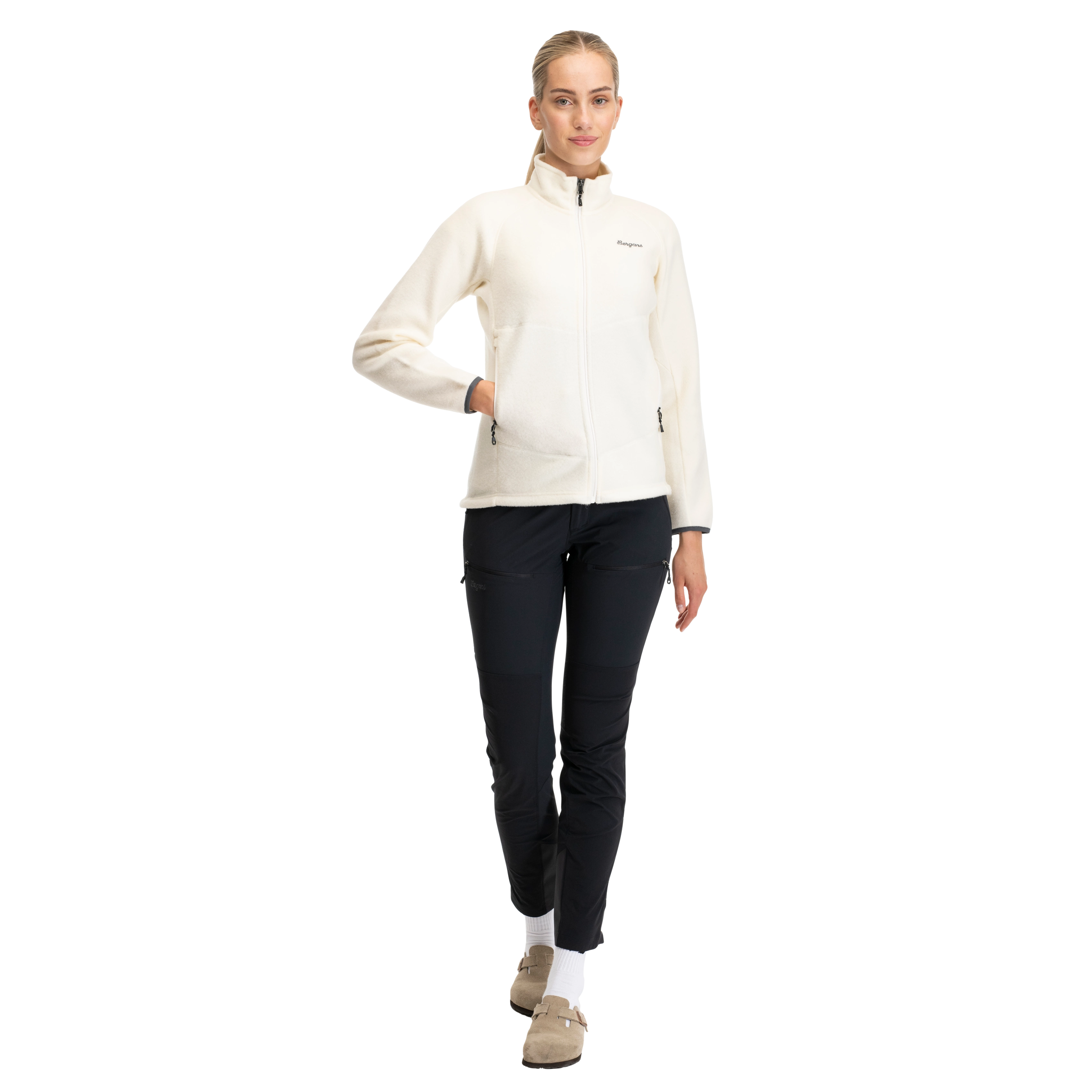 Rabot Merino Fleece Midlayer Jacket Women Vanilla White