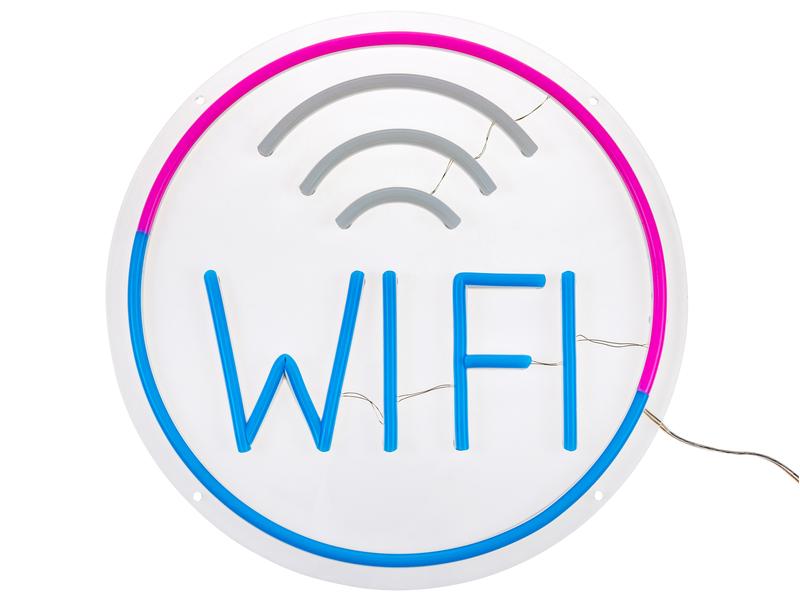 Vegas Lights LED Dekolicht Neonschild Wi-Fi Zone 30 x 30 cm Dekorative Innenbeleuchtung