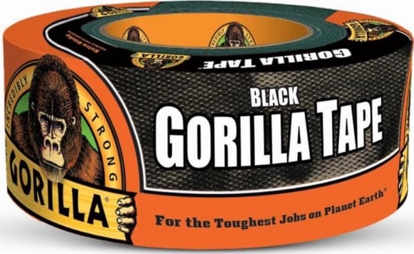 Gorilla svart gaffatape 48 mm. - 11 meter