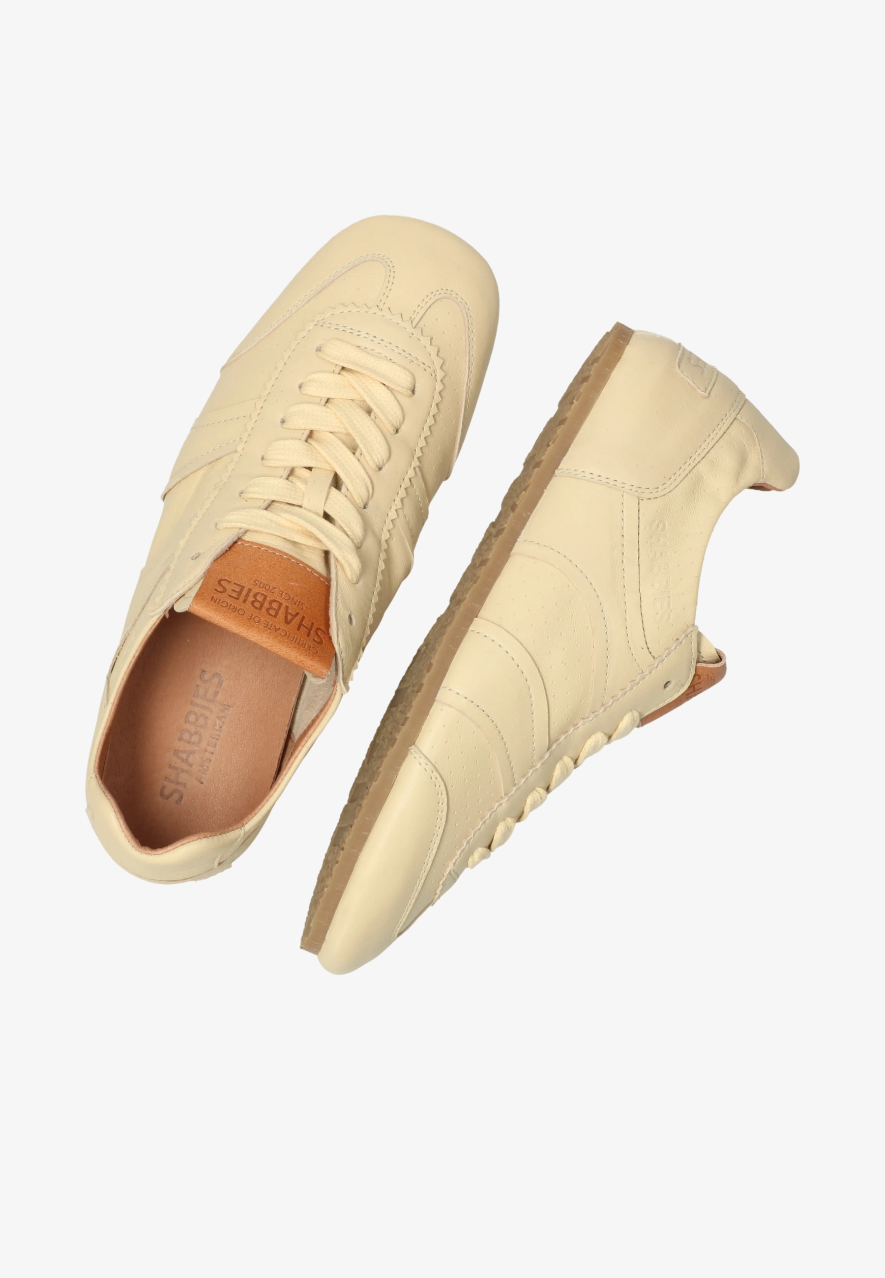 CISKA BASE Sneaker leather Pastel Yellow