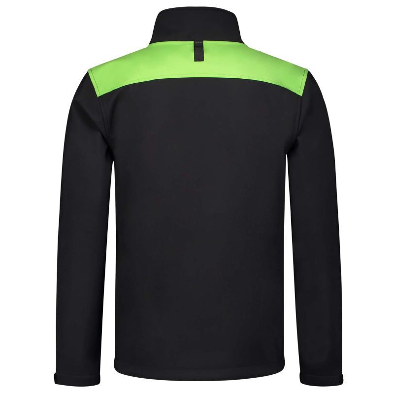Tricorp Bicolor 402021 - Softshell jas - Zwart Lichtgroen - 3XL