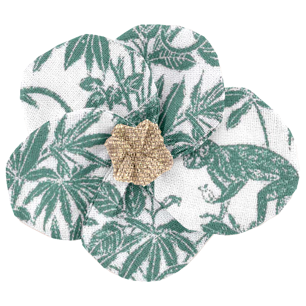 Petite Barrette Pétales De Fleur Jungle Vintage