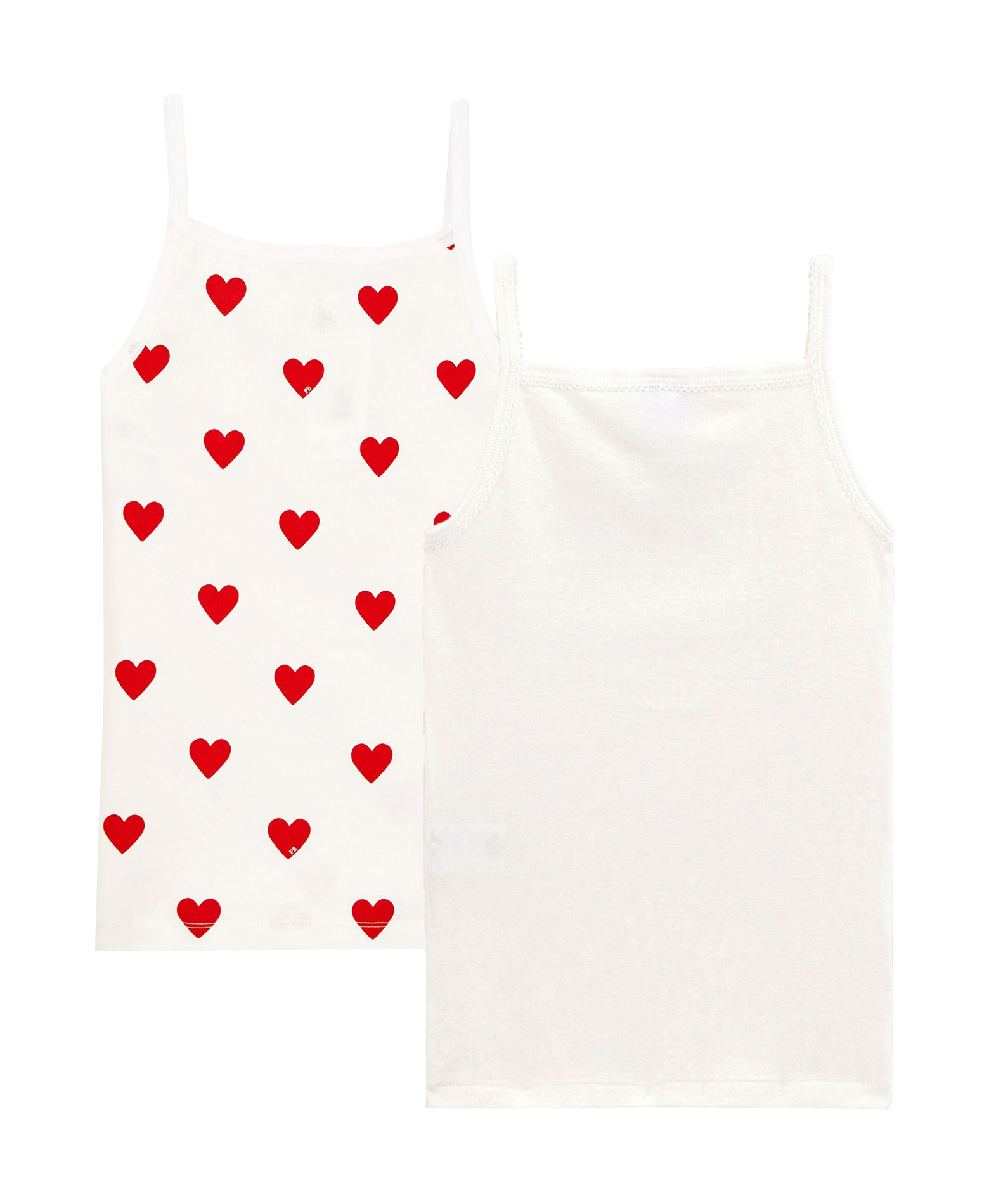 Lot de 2 tops en coton bio | Multicolore