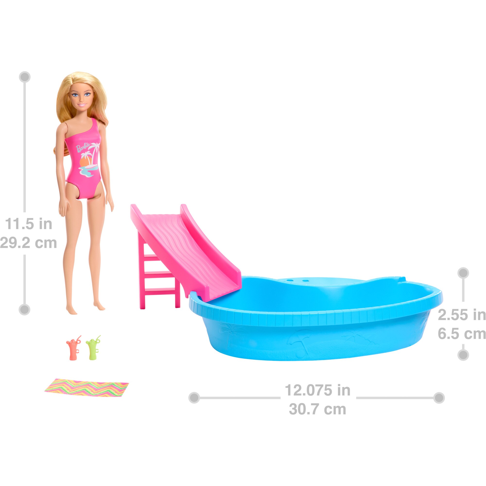 Mattel Puppe Barbie Pool mit Puppe
