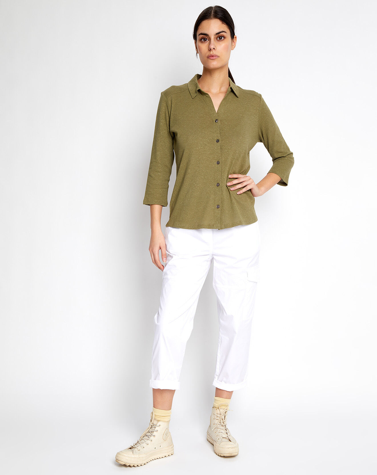 Marc O'Polo Chemise Polo Ml kaki