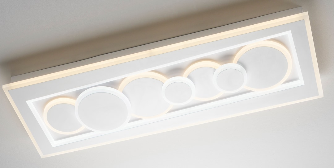 MONDO LED Deckenlampe STAIRS II 90 x 30 cm weiß