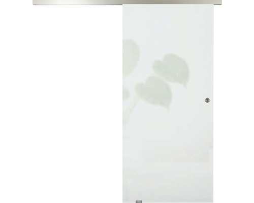 Pertura glazen schuifdeurvleugel, satijnglans, 2050x820x8 mm, voor Selir linkermontage