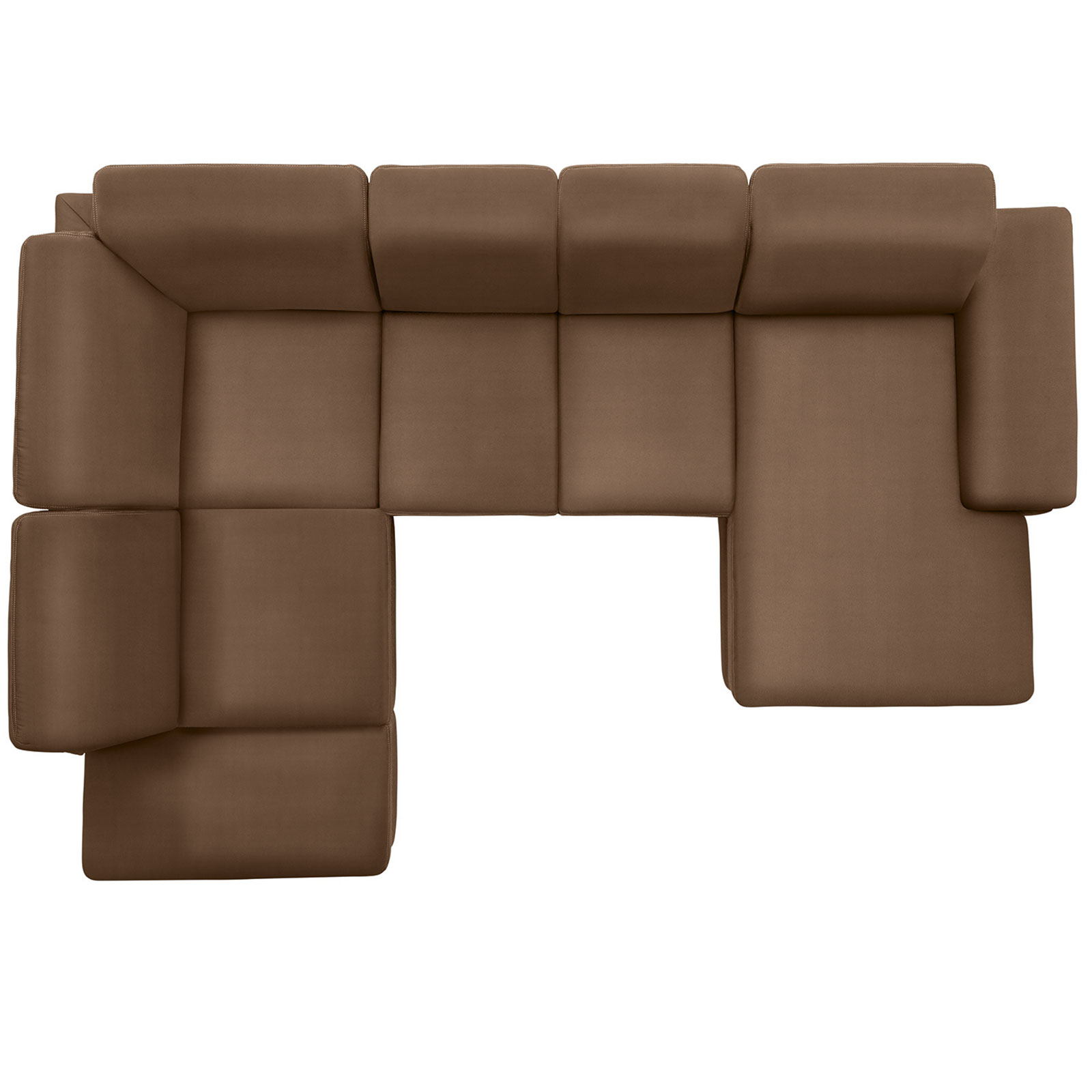 polsterpower Boxspring-Wohnlandschaft - Holiday mandel - Basismodell - Recamiere rechts