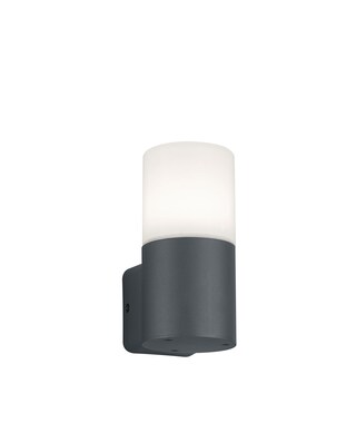 Hoosic Wandleuchte grau 224060142, B/H: 8,5/17,5 cm
