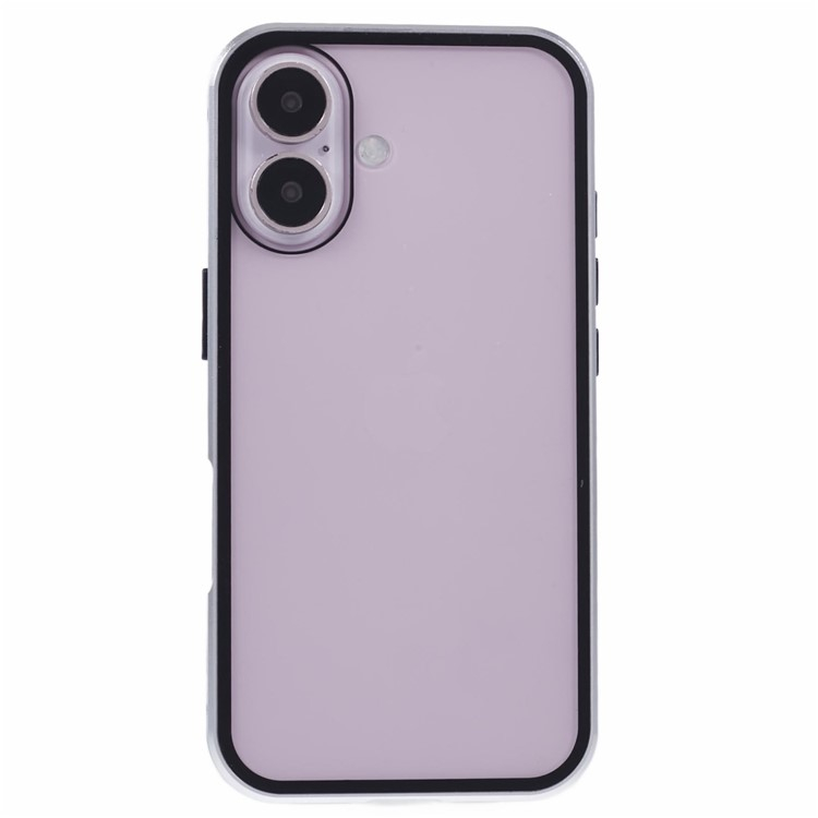 iPhone 16 Magnetische Alu Schutzhülle mit Panzer Glas Backcover   Displayschutz (Magnet-Technologie) - Silber
