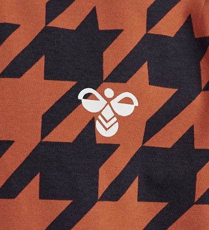 Hummel T-shirt - HMLChick - Navy/Orange m. Tern
