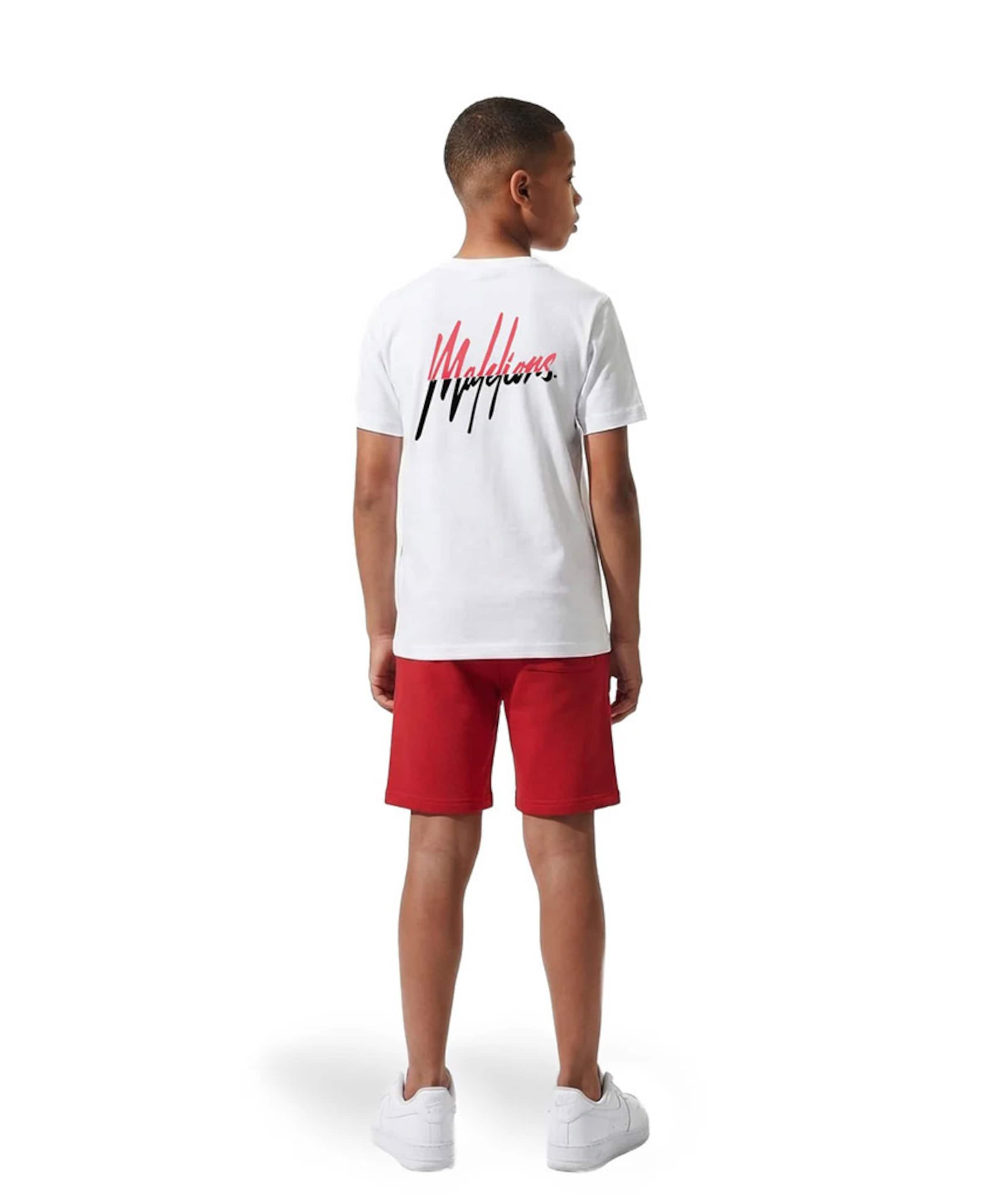 Malelions Jongens T-shirt wit