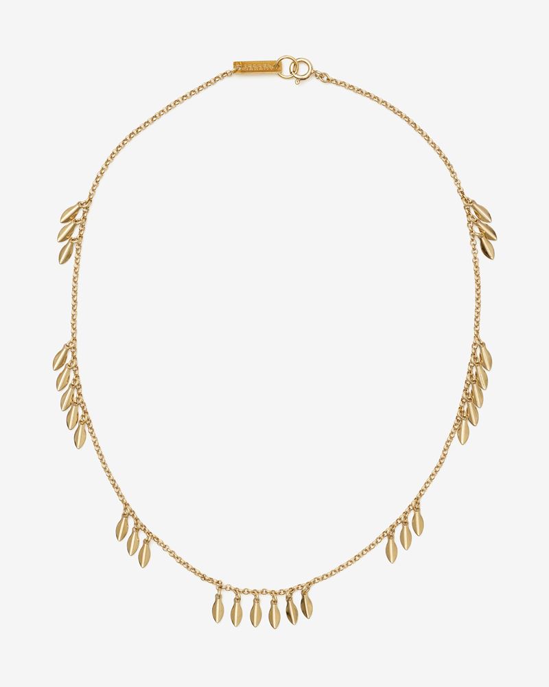 COLLIER RAS DU COU METAL SHINY LEAF