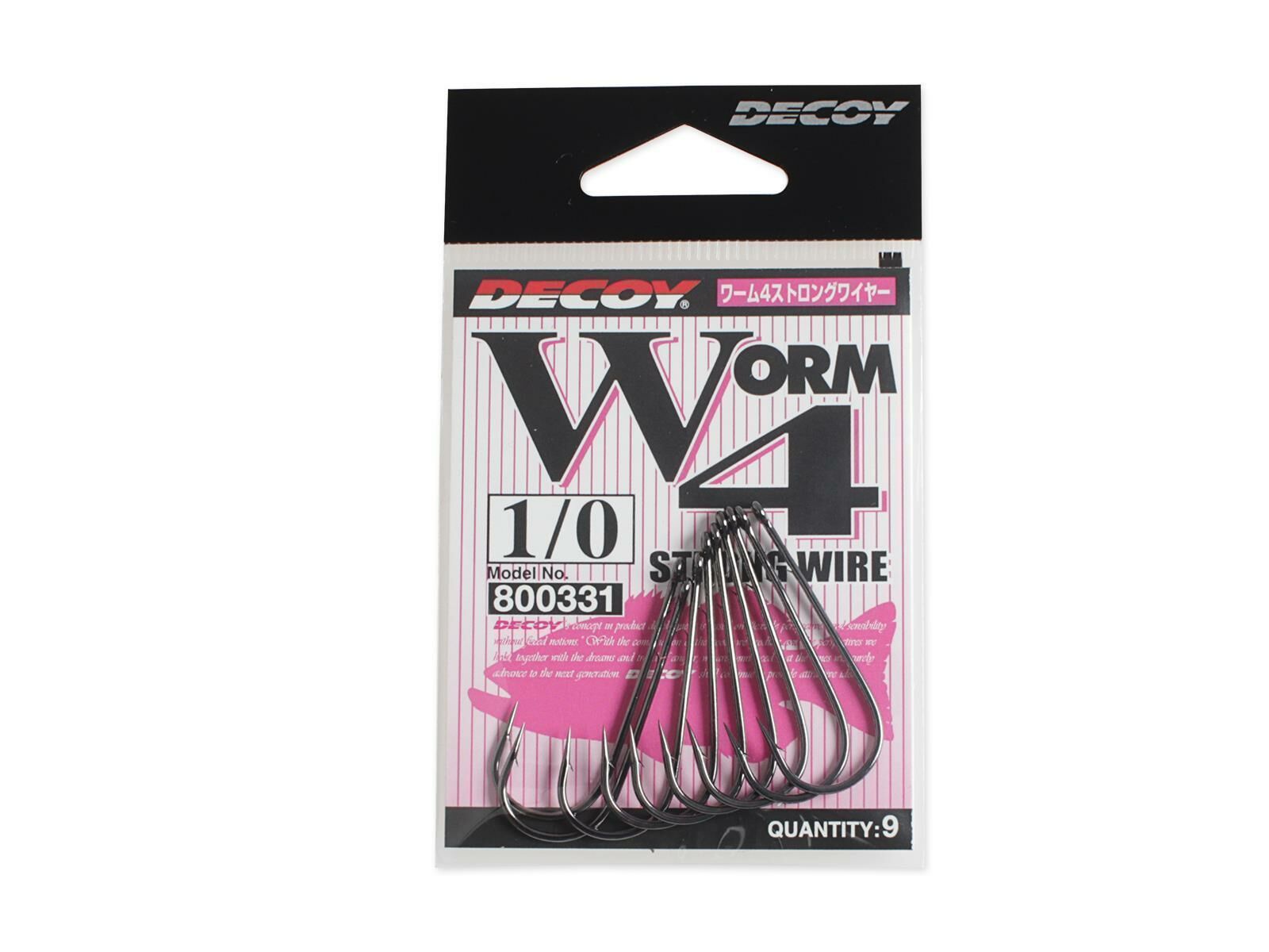 Strong Wire Hook Worm4 - Gr. 1/0(DECOY)