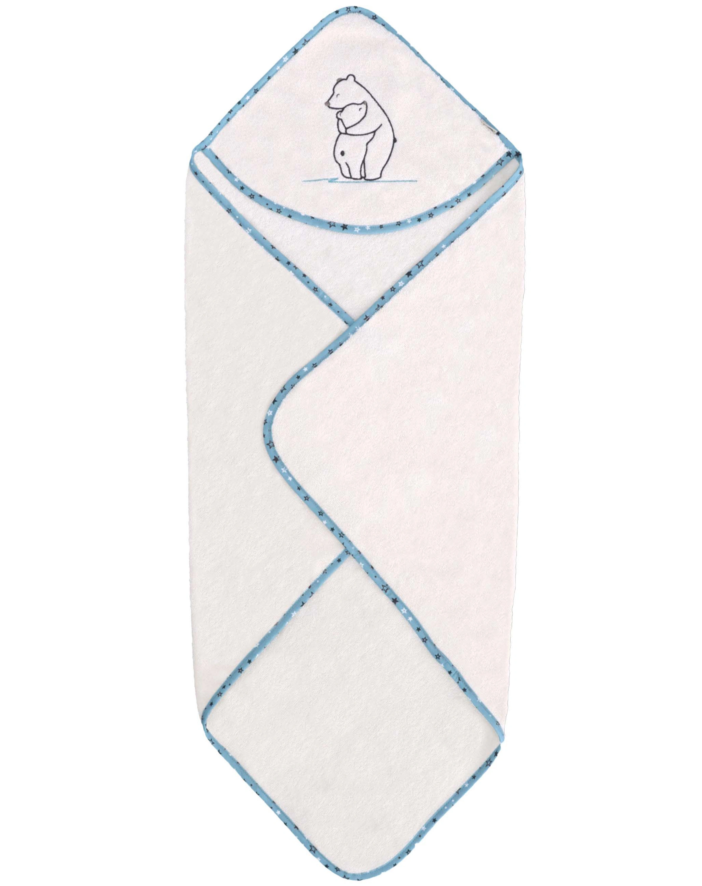 Kapuzen-Badetuch ELIA EISBÄR HUGS (80x80) in ecru