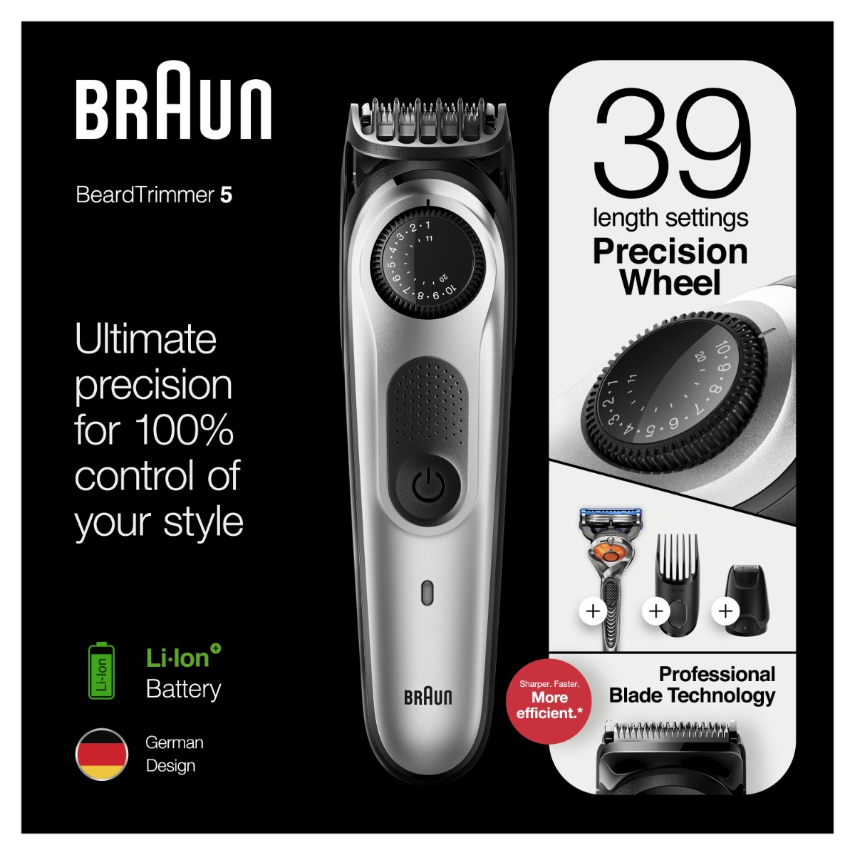 Braun BT5265 Baardtrimmer, 39 Lengtes, 5-in-1