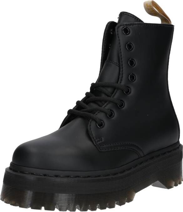 Dr. Martens Eco-leren ritslaarzen zwarte platformszool Black
