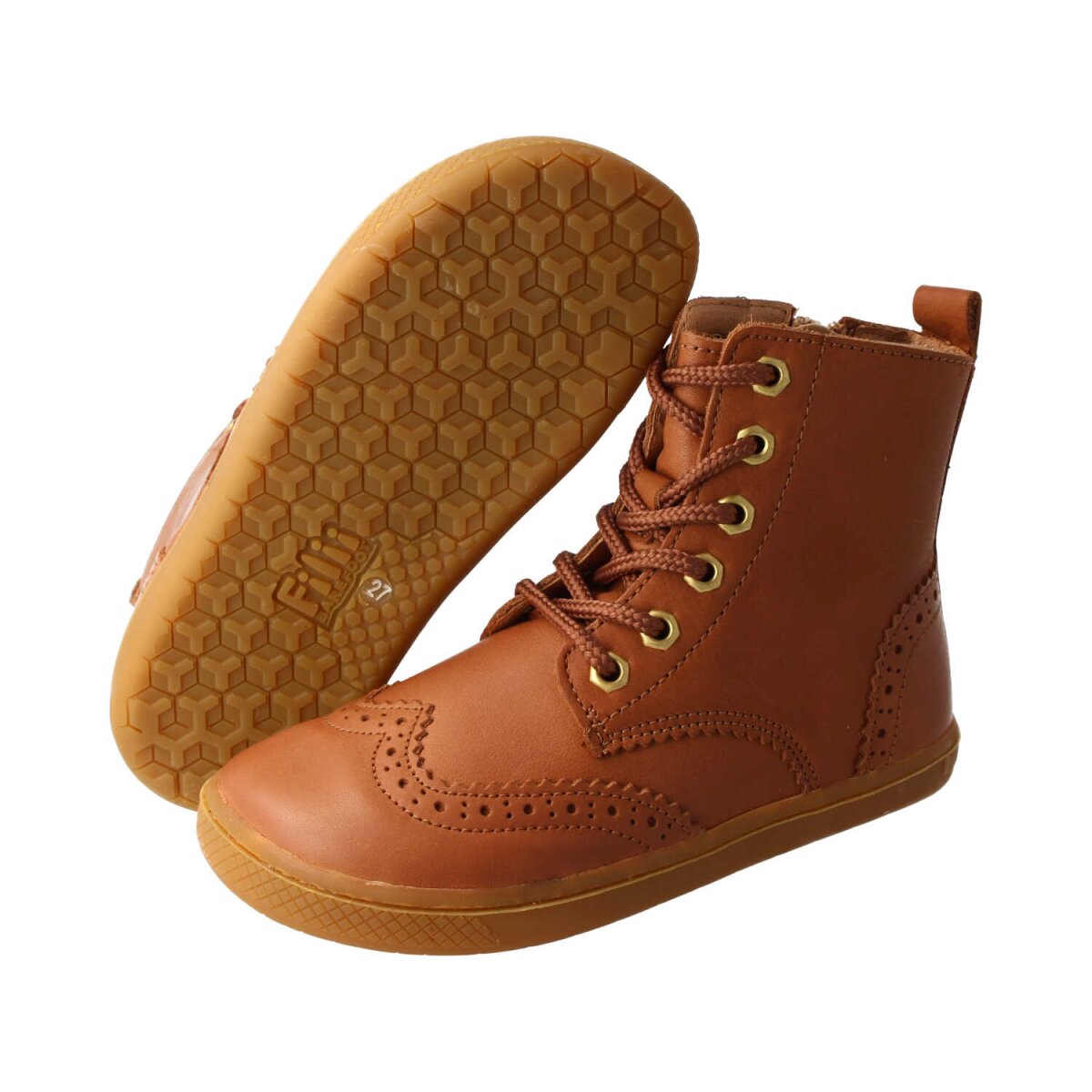WL4210-9 chestnut LET`S ROCK nappa leather laces Weite/W
