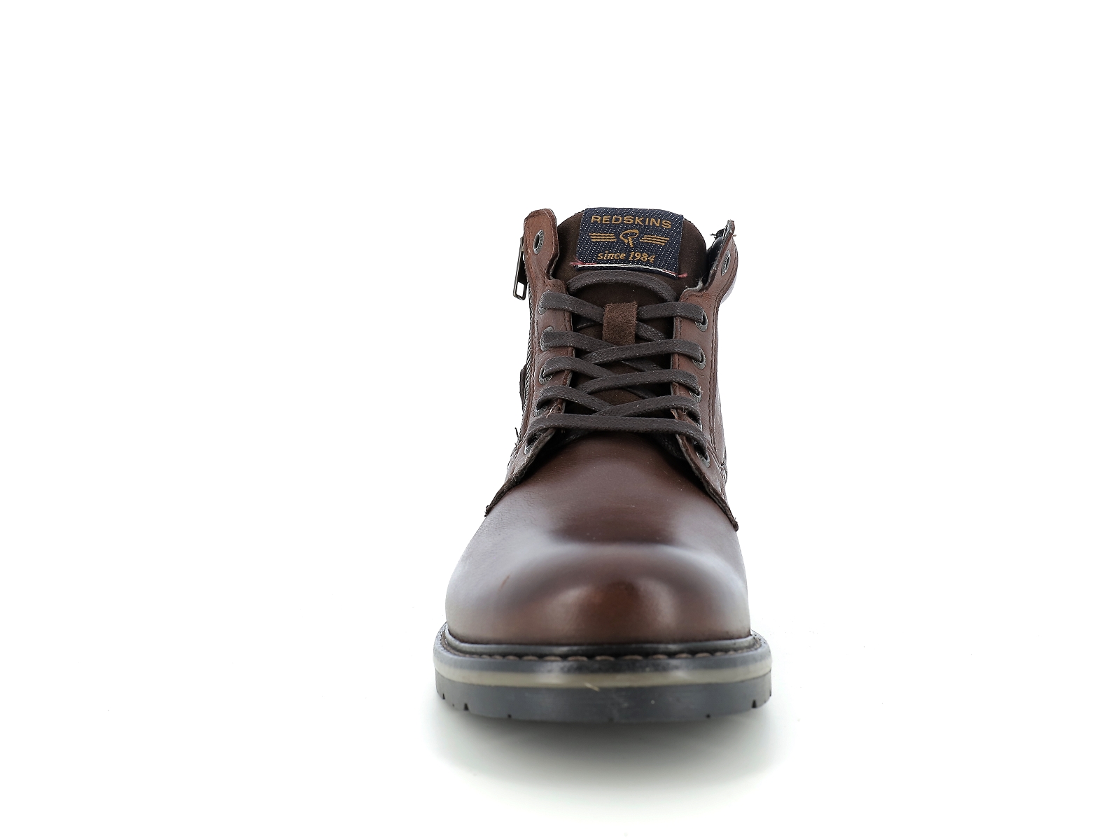 Redskins-ETERNEL Cuir Marron Foncé