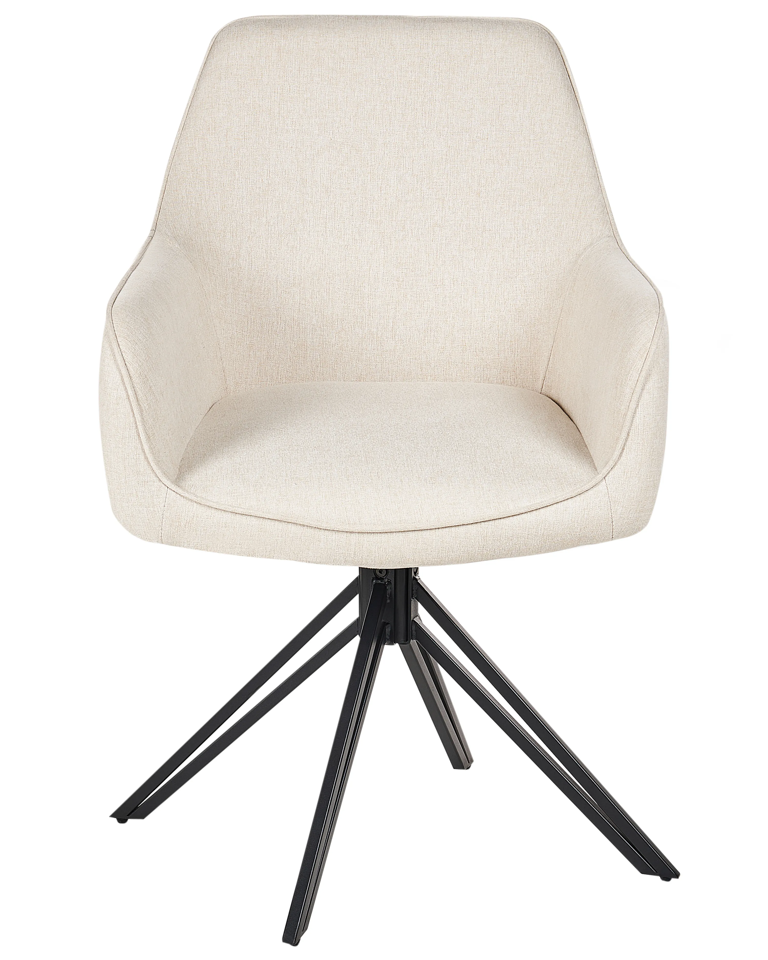 Set van 2 eetkamerstoelen draaibaar JODAR Lichtbeige