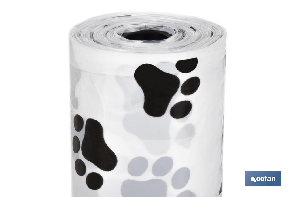 Sacos para dejetos caninos | 4 rolos com 15 sacos cada | Dimensões: 35,5 x 23 cm