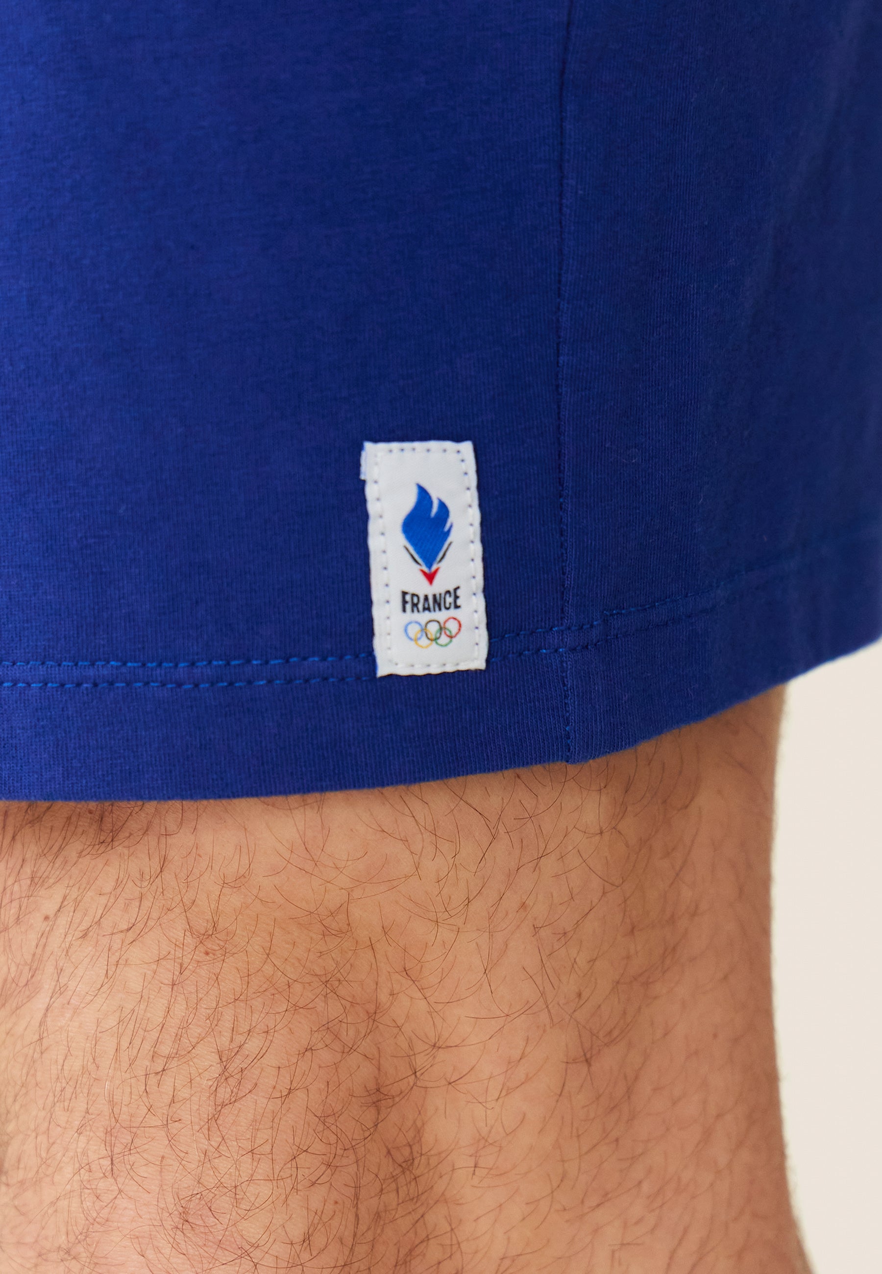 Ensemble pyjama t-shirt et short en coton-Ensemble Pyjama Equipe de France Indigo