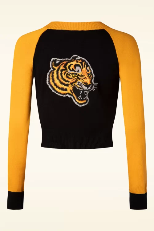 Banned Retro Tiger Queen vest in zwart