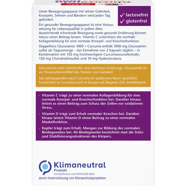 aktiv Glucosamin 1000 + Curcuma Kapseln