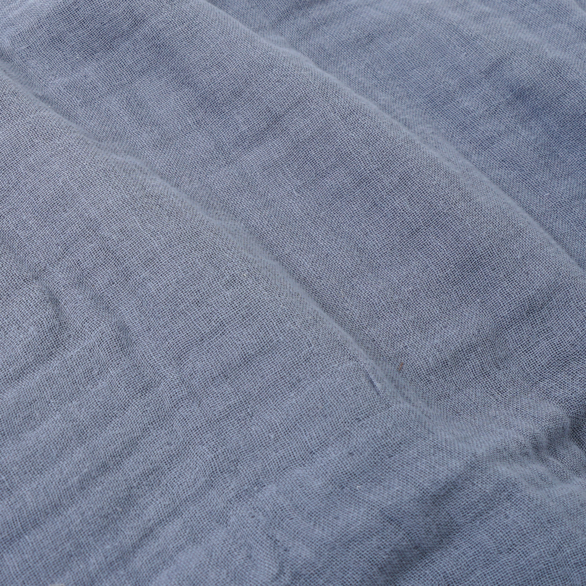 Topomini Pure Collection Musselin-Bettwäsche 100 x 135 cm blau
