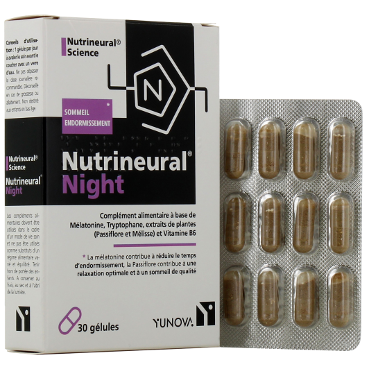 Yunova Nutrineural Night : sommeil, endormissement