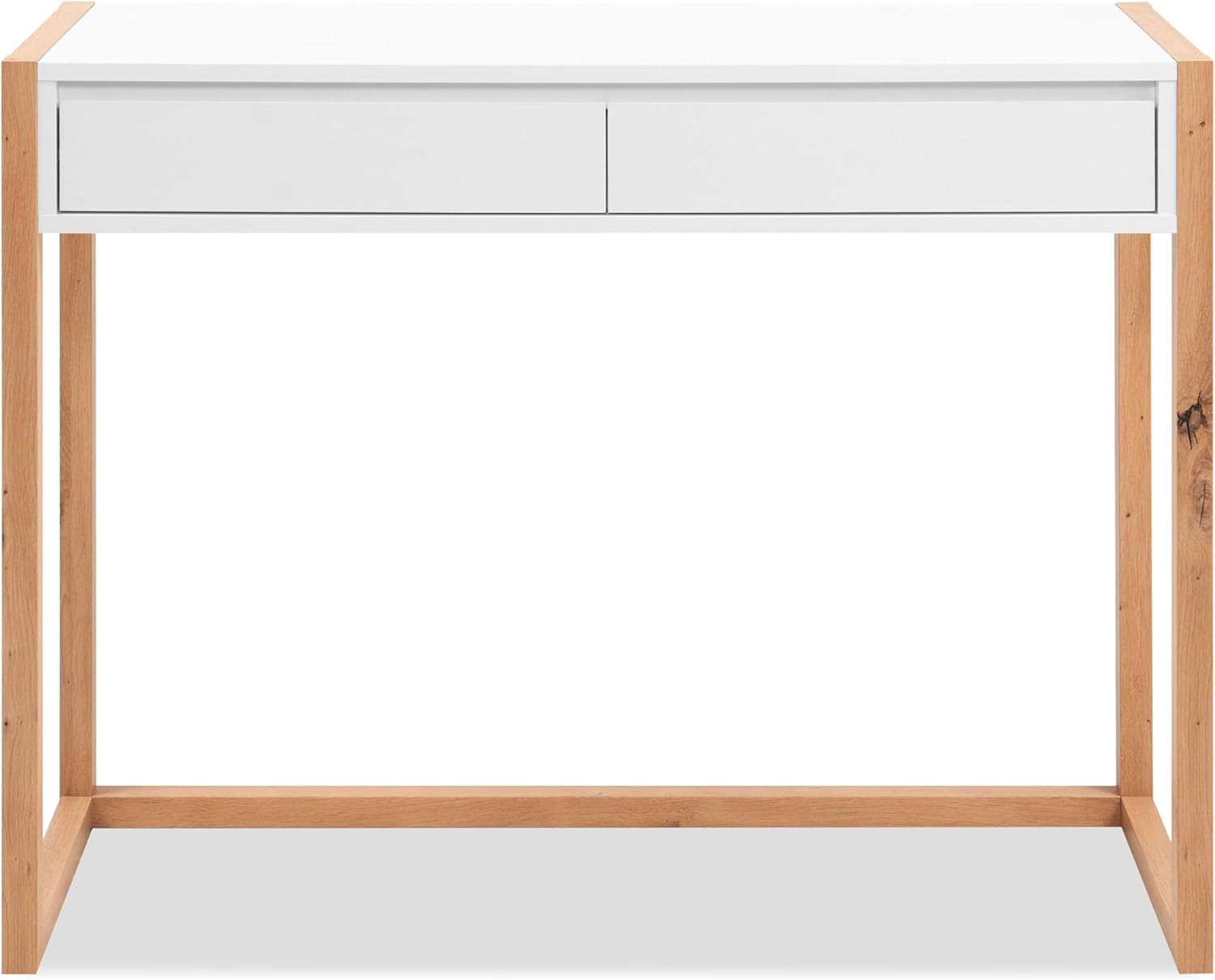 Konsole Denver 44 weiß/Dekor Artisan Oak melaminbeschichtet HxBxT 75x100x35 cm