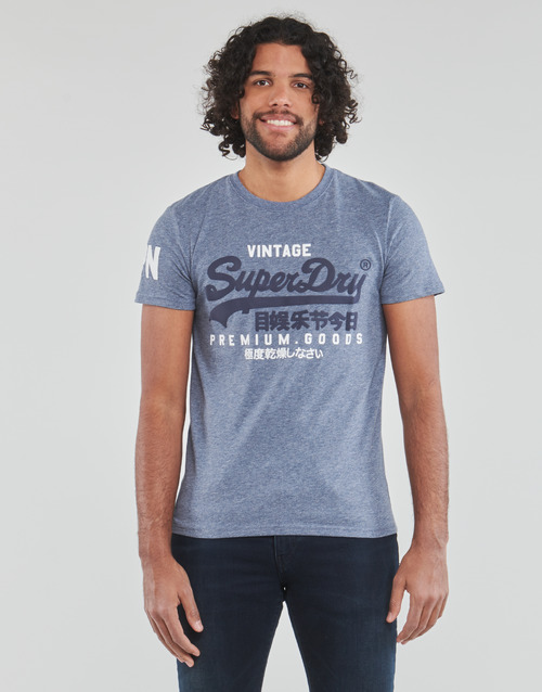 Superdry - VL TEE - Bleu