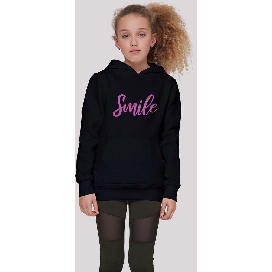 F4NT4STIC Hoodie Pink Smile UNISEX HOODIE schwarz