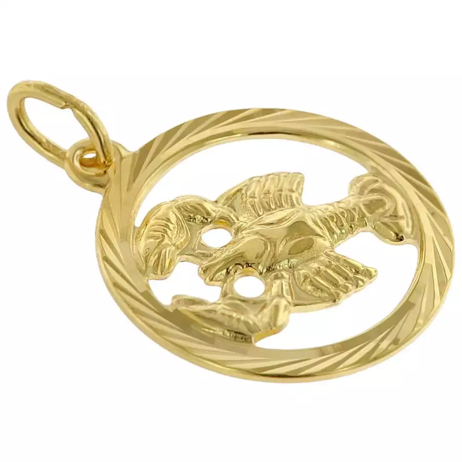trendor Sternzeichen Krebs 333 Gold + goldplattierte Kinder-Halskette gold