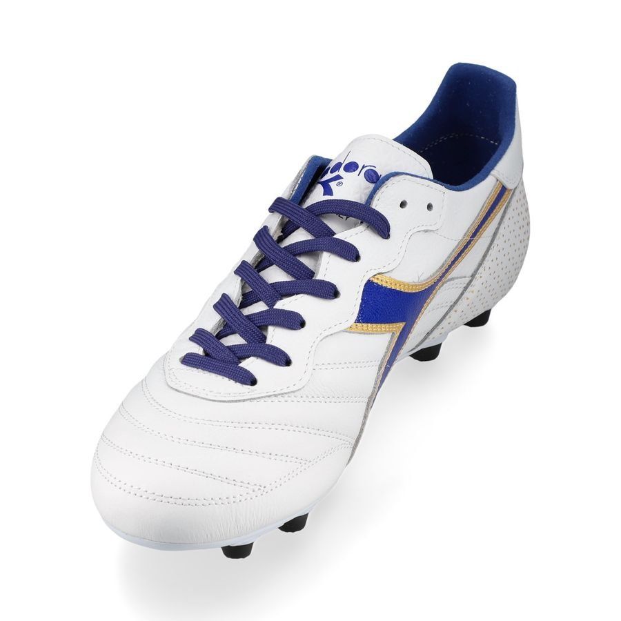 Diadora Brasil Italie OG GR LT  MDPU FG - Blanc/Bleu/Doré