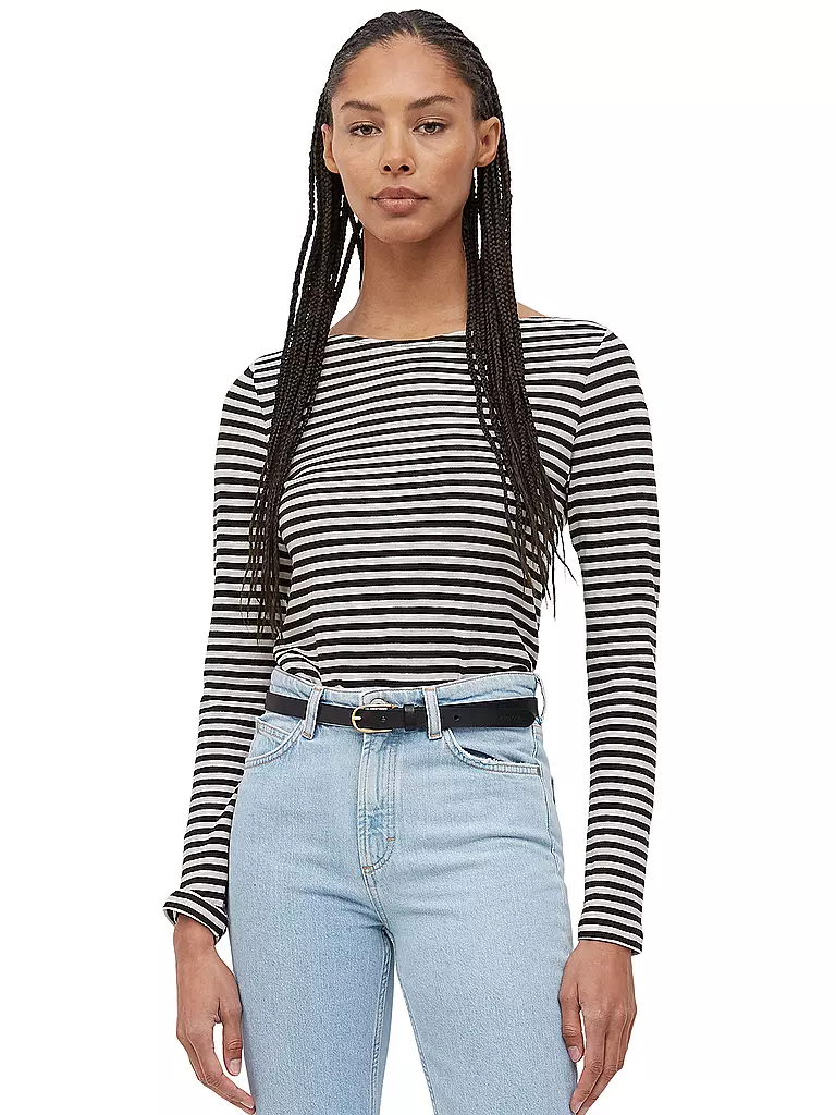 MARC O'POLO Langarmshirt schwarz