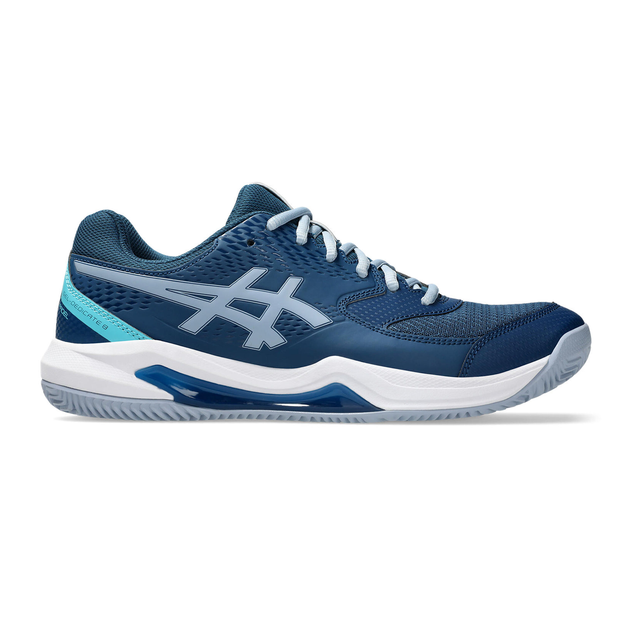 ASICS Gel-Dedicate Chaussures Padel Hommes - Bleu Petrol, Bleu Gris