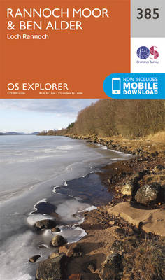 Rannoch Moor and Ben Alder - OS Explorer Map 385 (Sheet map, folded)