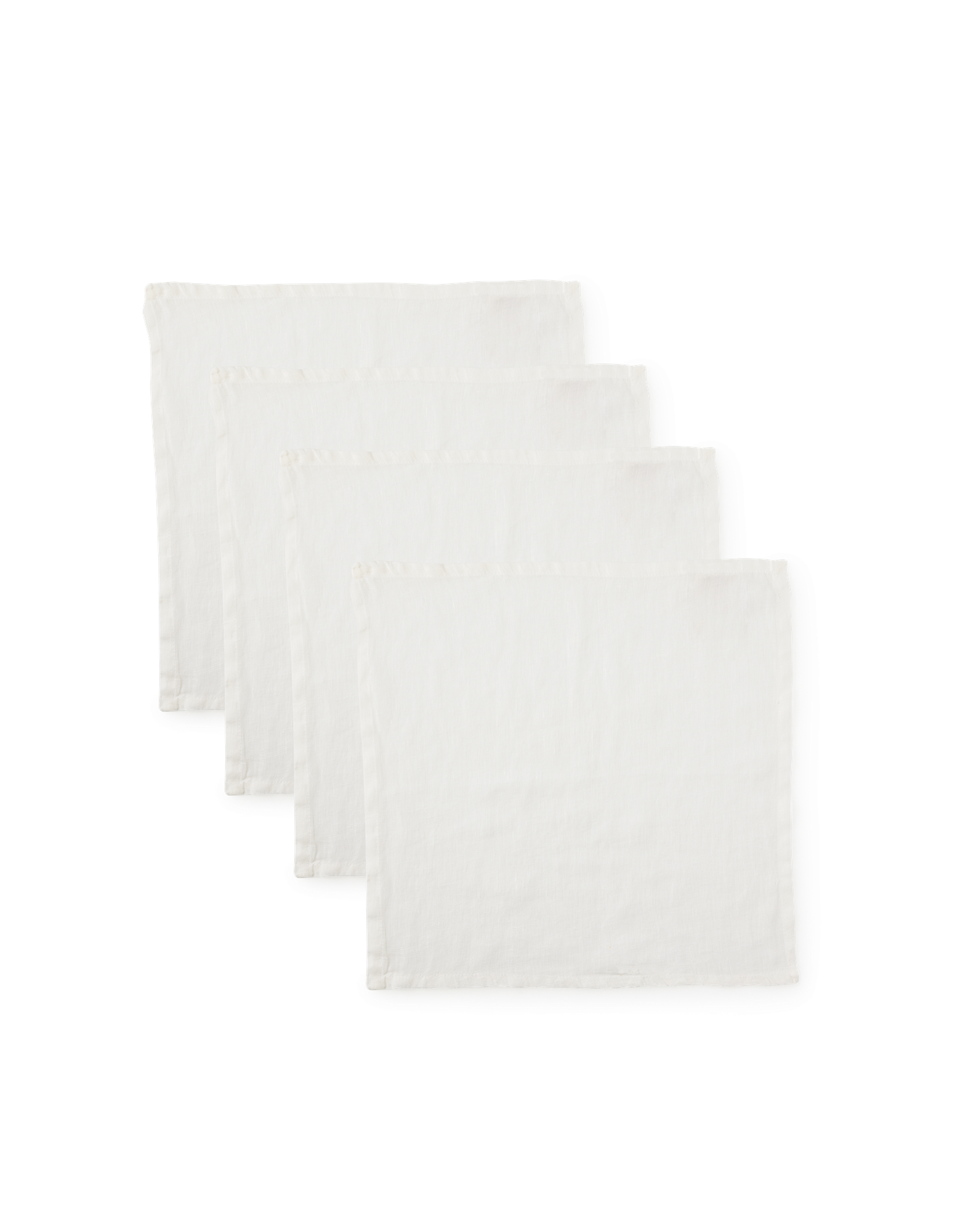 Stofservietter 4-pak | Hør. 40 x 40 cm. 4 stk. | Off White