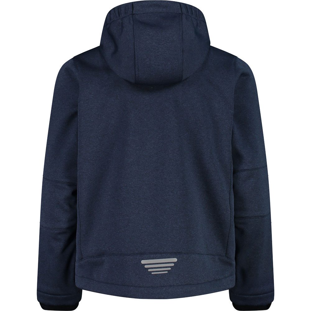 CMP Fix Hood Softshelljacke Kinder blue melange