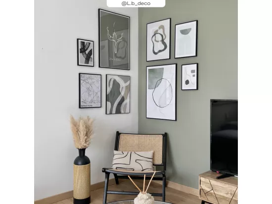 Fauteuil en teck noir et tressage cannage en rotin - Kilka