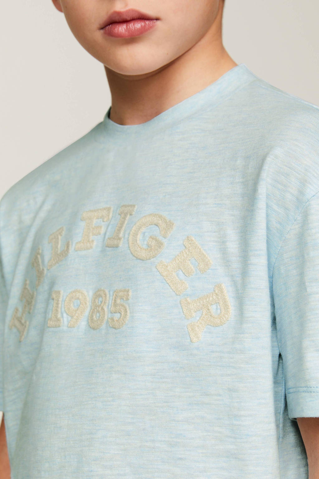 Tommy Hilfiger T-shirt met printopdruk lichtblauw